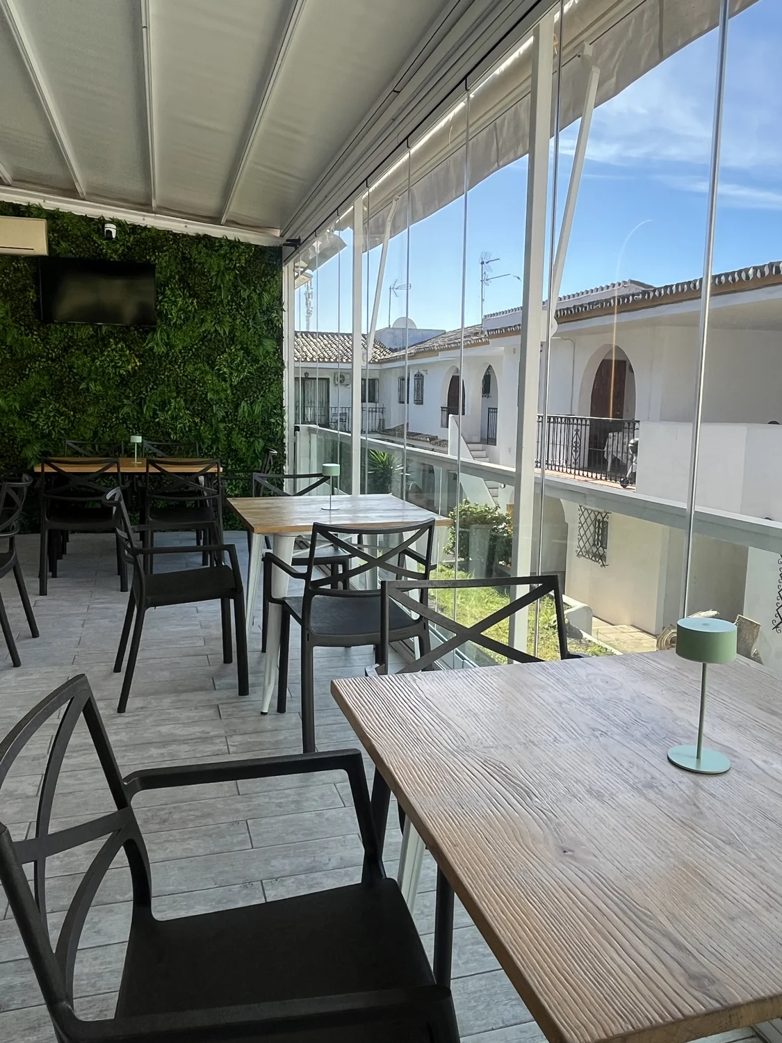 Terraza acristalada