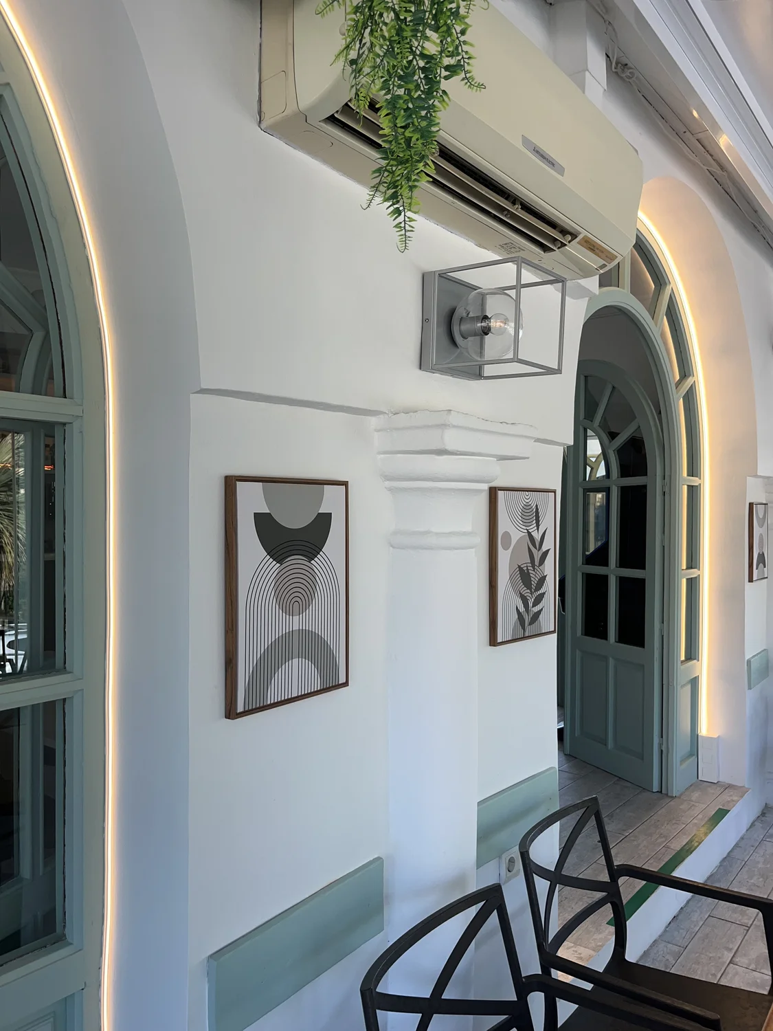 Fachada con arte